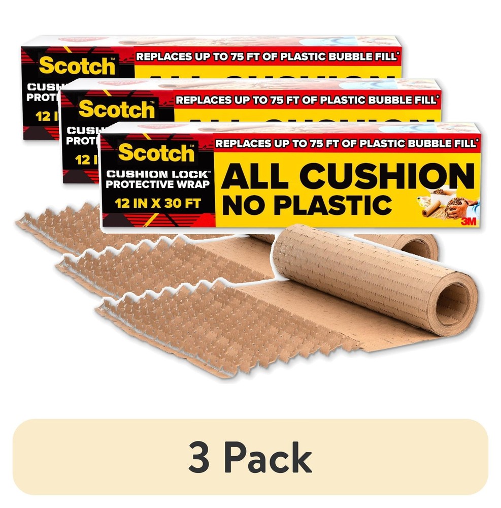 Scotch Cushion Lock Protective Wrap, 30ft Brown,NEW PRODUCT EXPLOSION