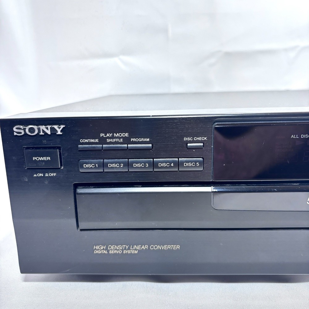 Sony CDP-C265 5 CD Compact Disc Changer Player (Tested Working No Remote)