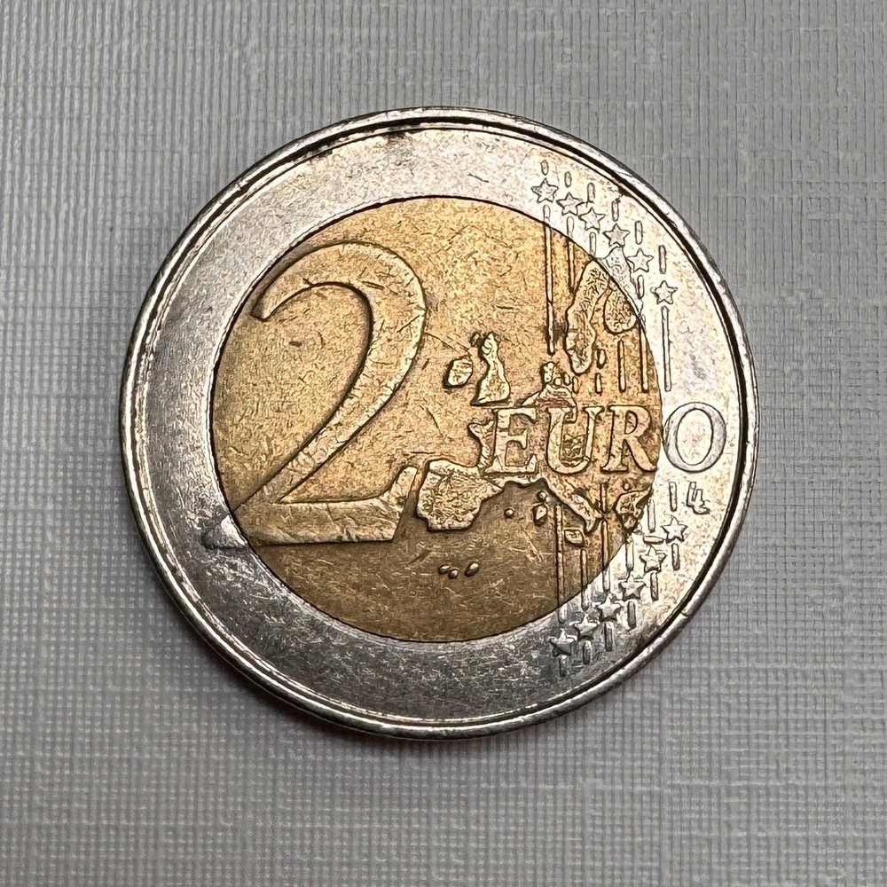 2 euro coin, Belgium, 2006. With Mint Errors