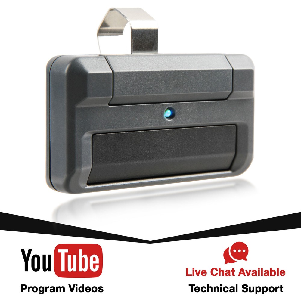 2 For LiftMaster 811LM 1-Button 12 Code Dip Switch Garage Gate Remote Control