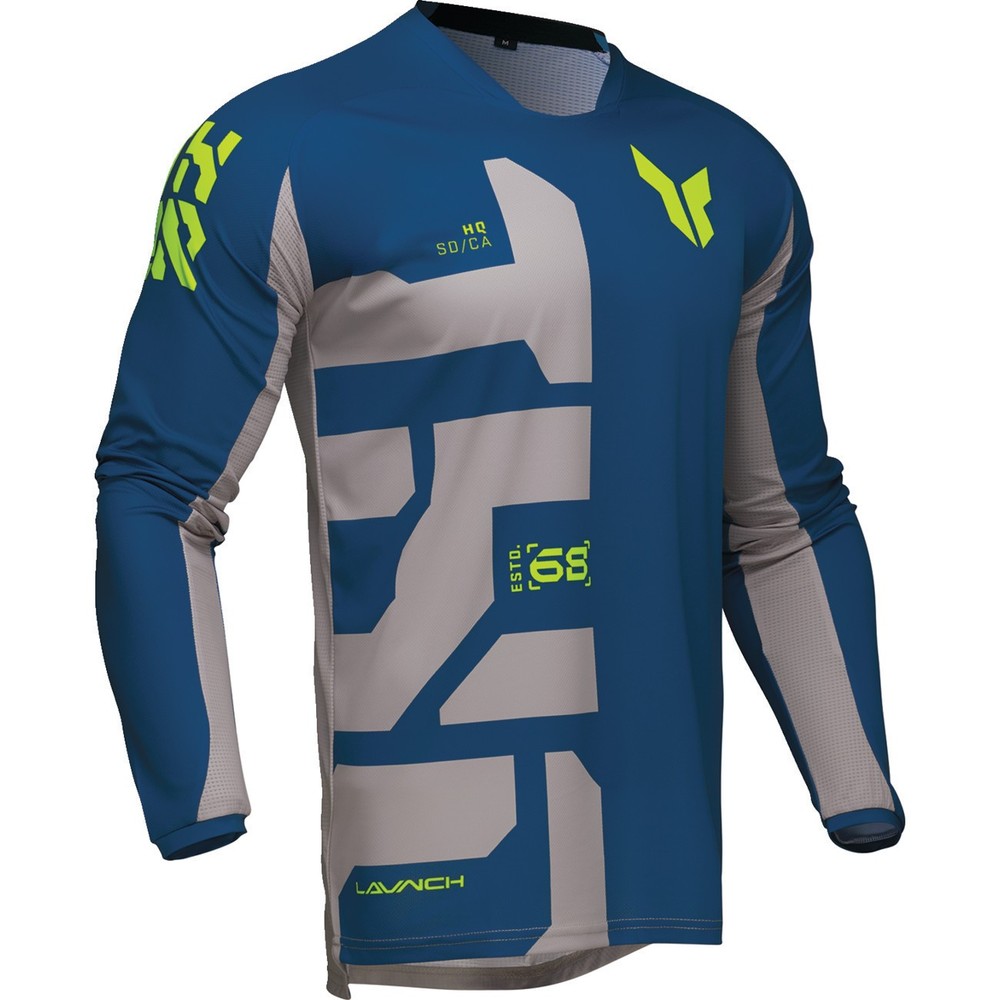 Thor LAUNCHMODE Forge Jersey, Blue, Off-Road