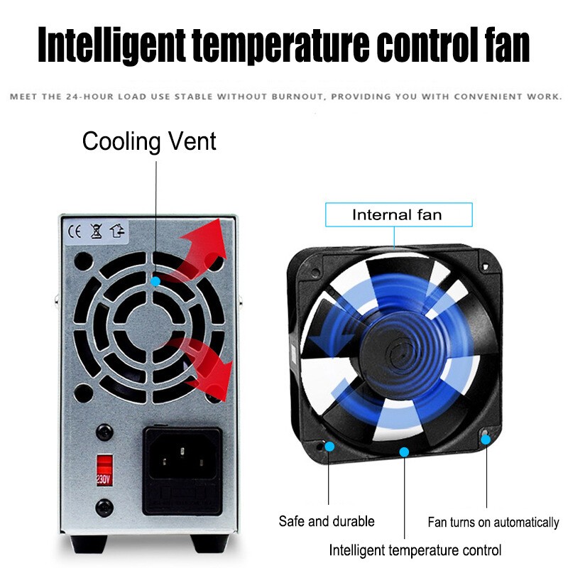 0-30V 0-6A Lab DC Bench Power Supply Variable Linear Adjustable Power Supply US