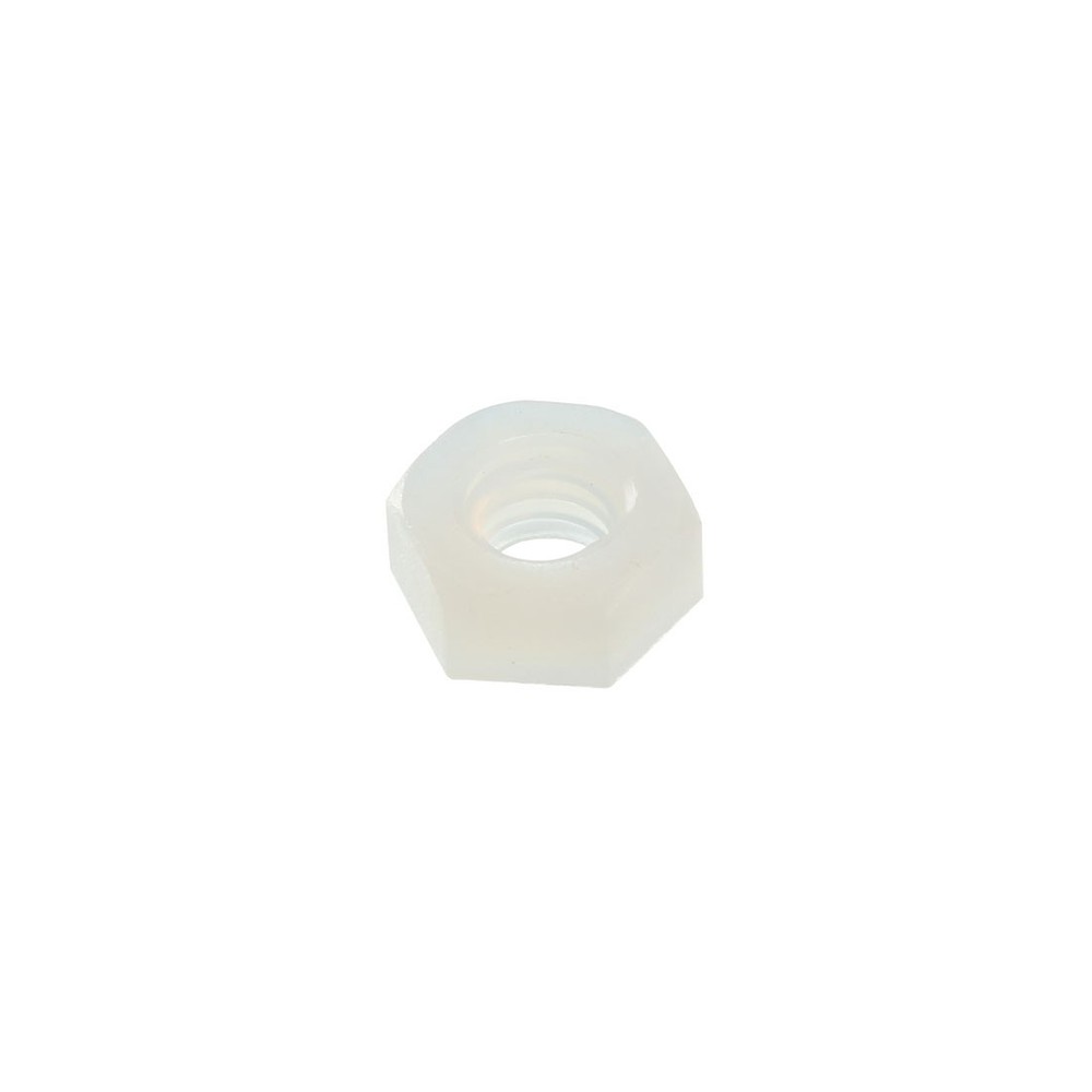 Hex Nut, Nylon M4x0.7mm Thread Hexagon Nuts  White 30pcs