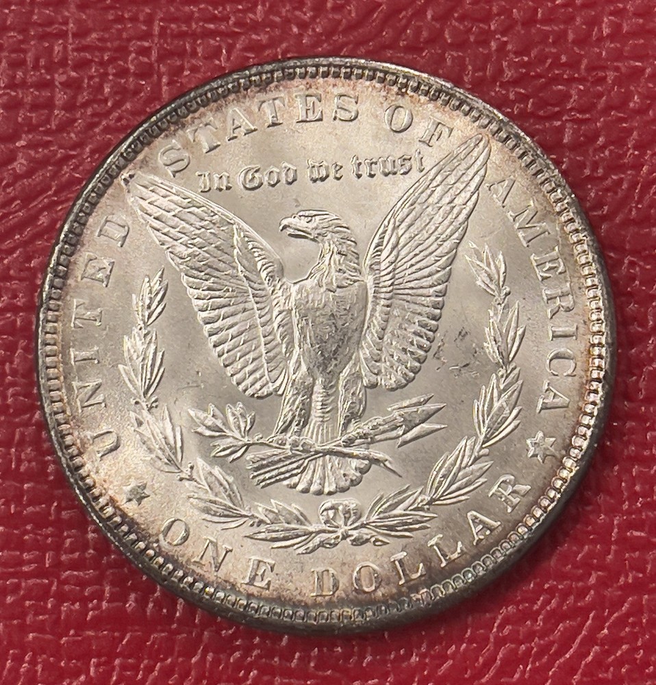 1889 P Morgan Silver Dollar, Gem Uncirculated.