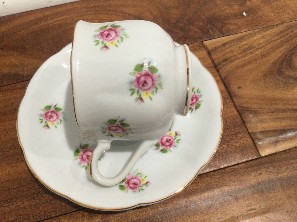 Teacup and Saucer Set FTD Extra Touch Pink Roses