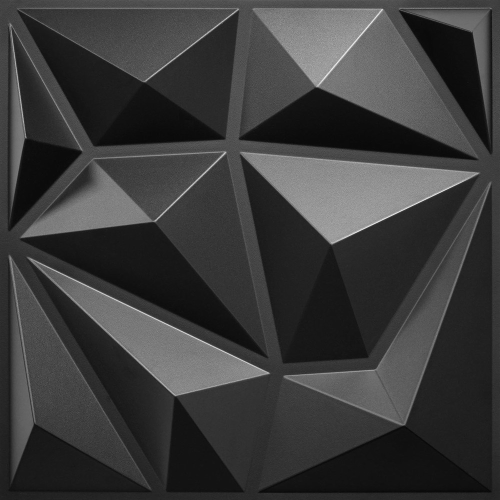 LEVOWAY 33 Pack Decorative 3D Wall Panels for Interior Black