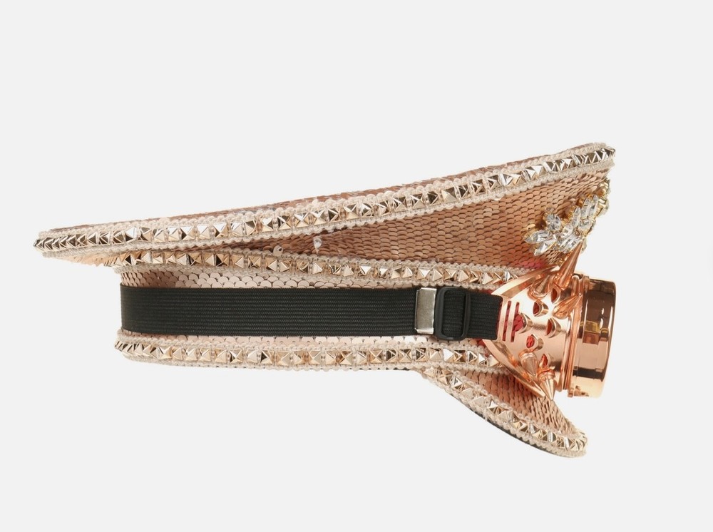 Steampunk Captain Hat, Rose Gold, Spikes Goggle NWT, NEVER WORN