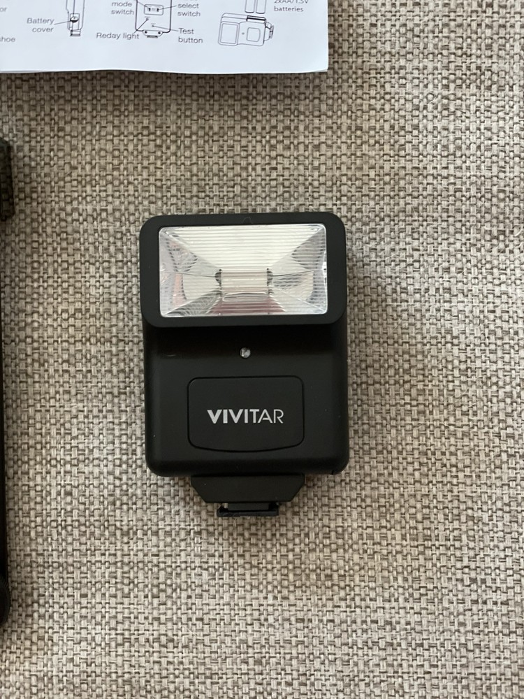 Vivitar Light it Up Digital Slave Flash With Camera Hot Shoe Bracket 3 Modes