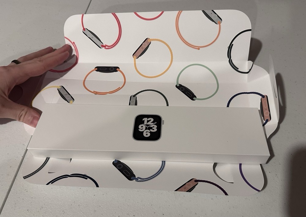 Apple Watch SE Silver Blue 40mm BOX ONLY