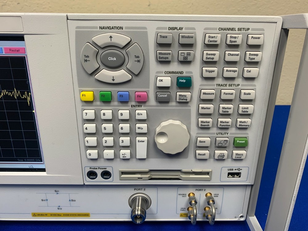 Agilent E8802A 300kHz - 6GHz PNA Vector Network Analyzer w/ Opt. 014,1E1
