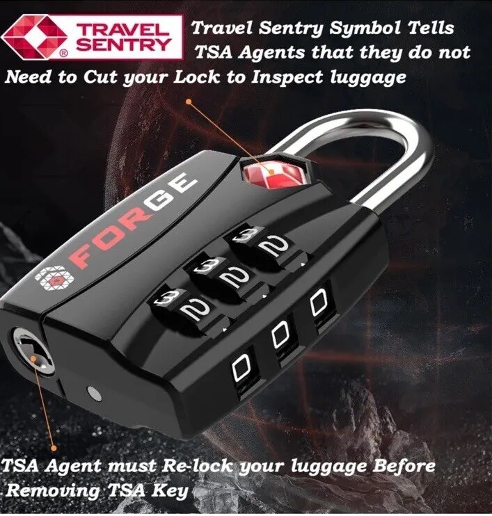 Forge 4 Pack TSA Locks
