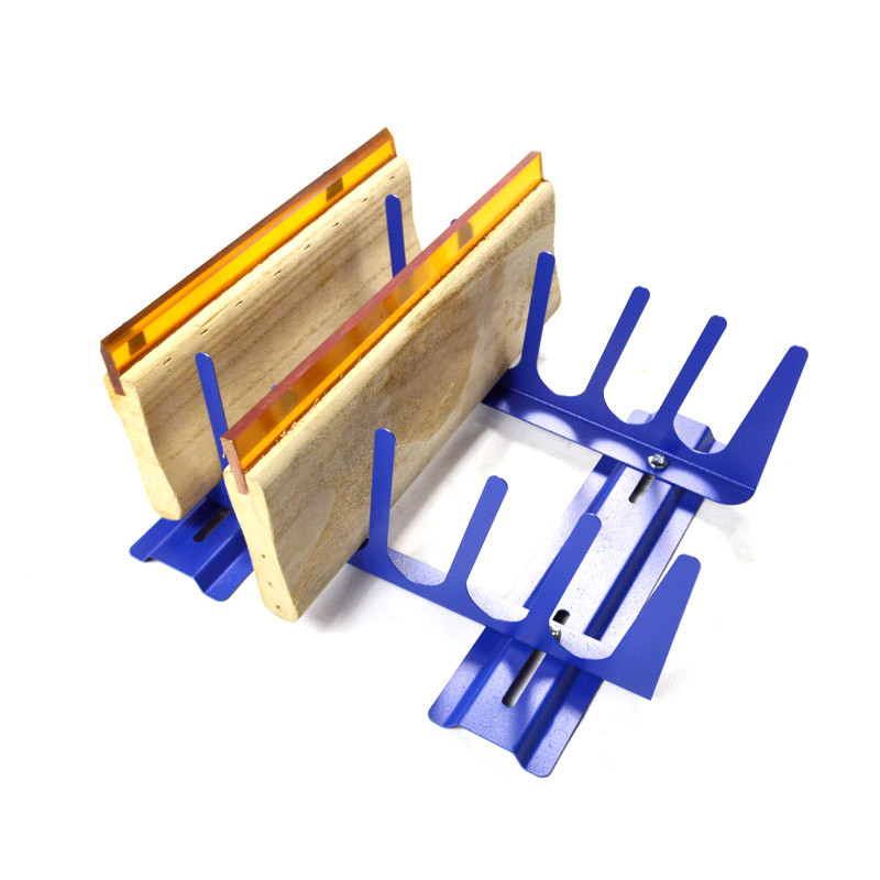 6 Layers Screen Printing Horizontal Squeegee Rack Press Tools Storage Shelf
