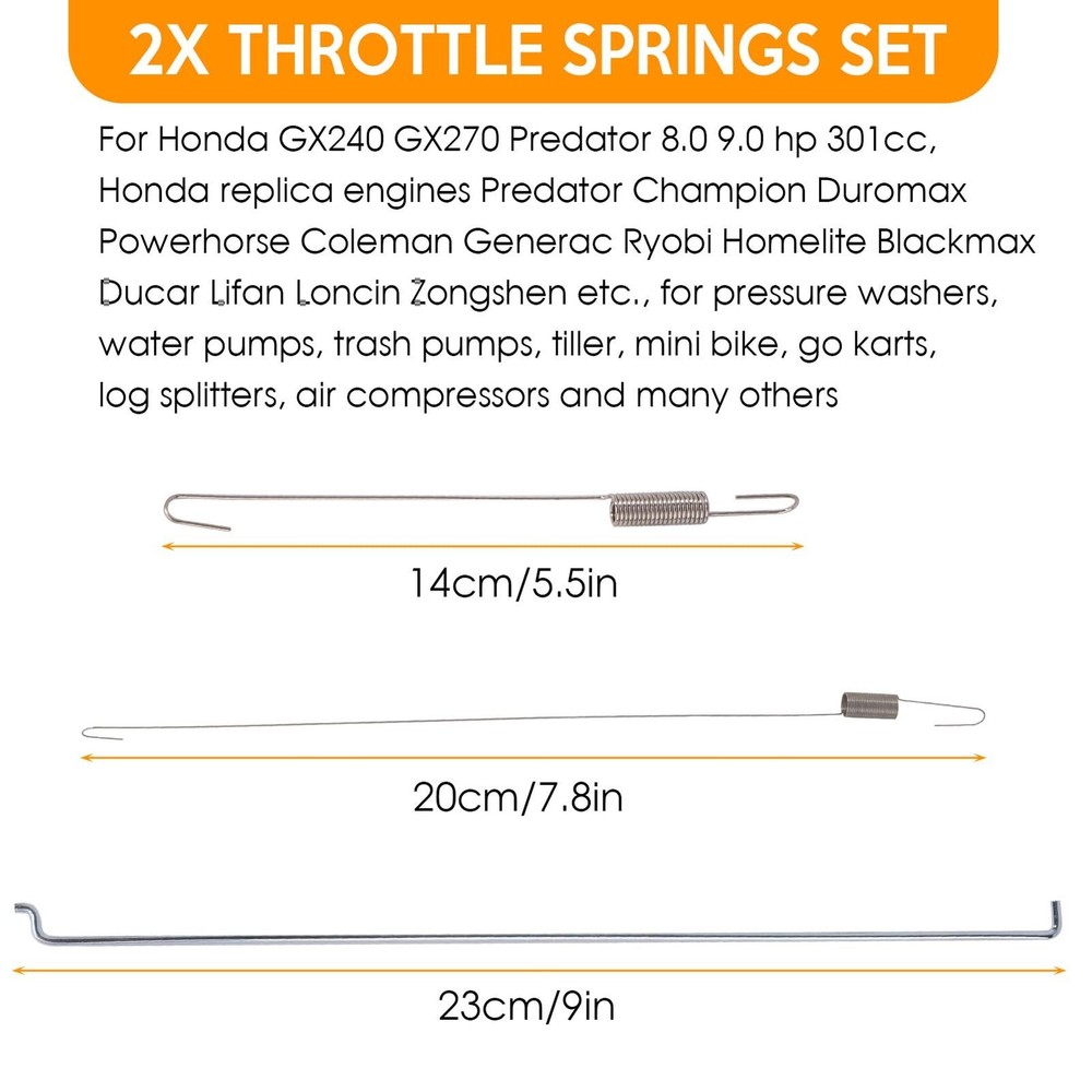 Throttle Return Springs 36 Pack Assortment Linkage Kit for Speed Control Use NEW