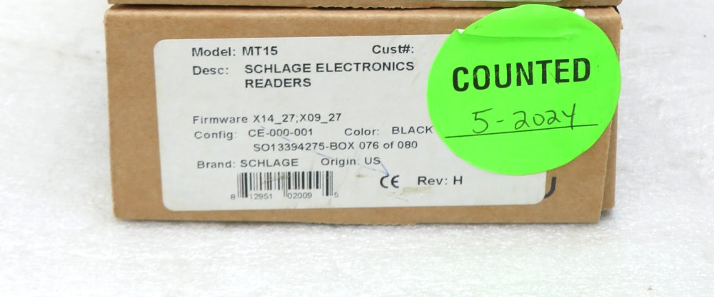 Schlage MT15 Multi-Technology Wall Mount Reader [CTNO]