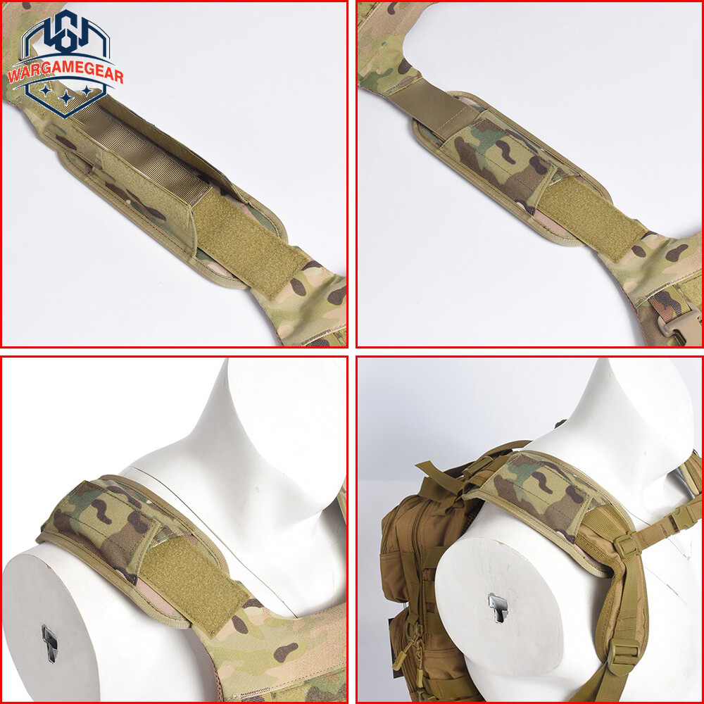 Tactical Shoulder Pads Vest Backpack Bag Soft Cushion Strap Pad Damping Protect