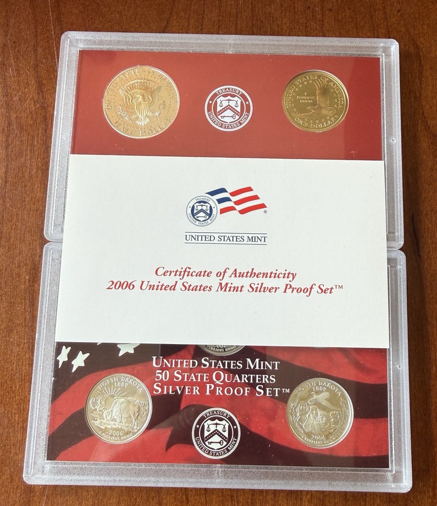 2006 S U.S. Mint Complete SILVER PROOF SET w/ OGP Box And COA.
