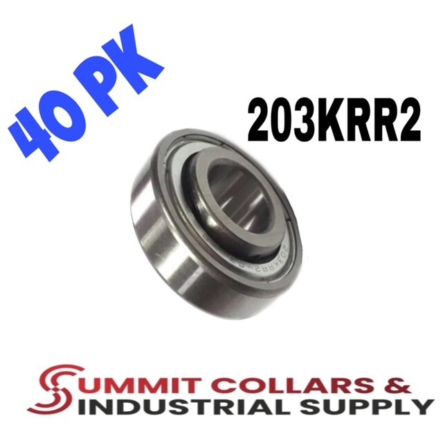 (40) 203KRR2 .640" PREMIUM SEALED AGRICULTURE BEARING JD9214 203RRAR10