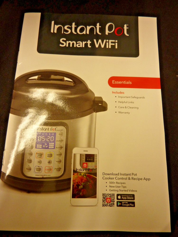 INSTANT POT SMART WiFi - 6 QUART ELECTRIC PROGRAMMABLE PRESSURE COOKER OPEN BOX