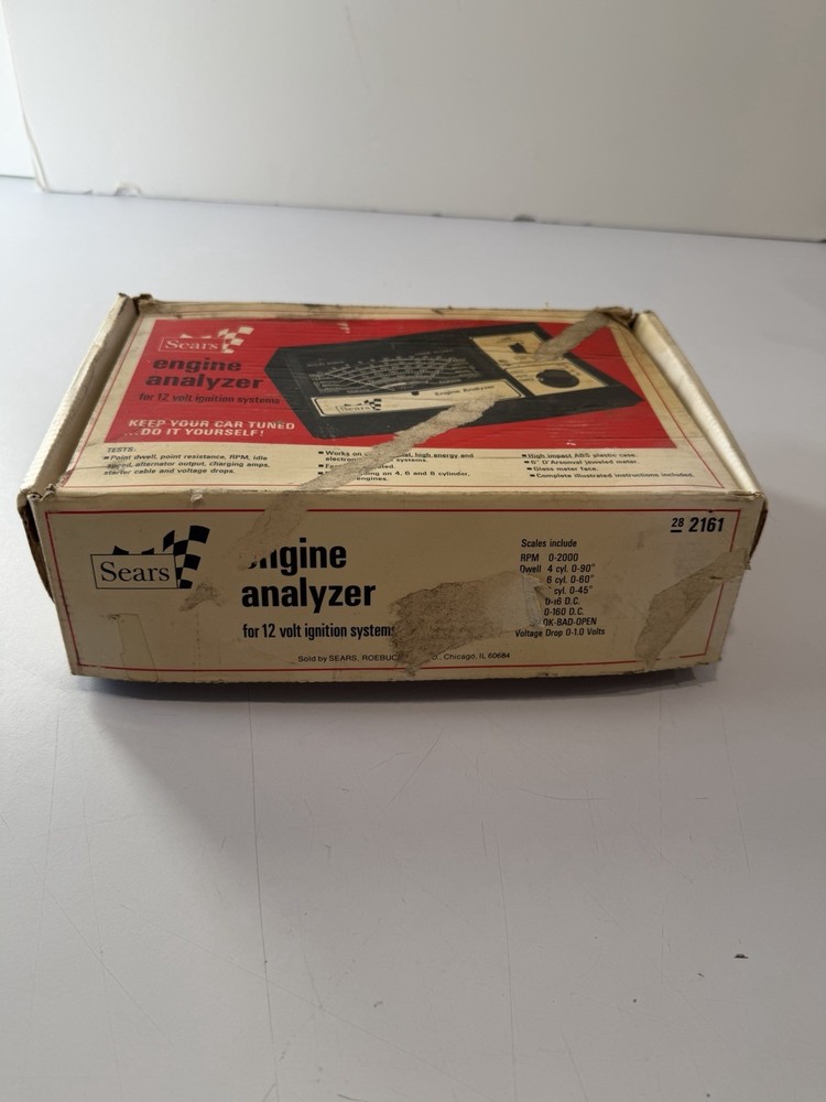 VINTAGE SEARS ENGINE ANALYZER MODEL 161.2161 *
