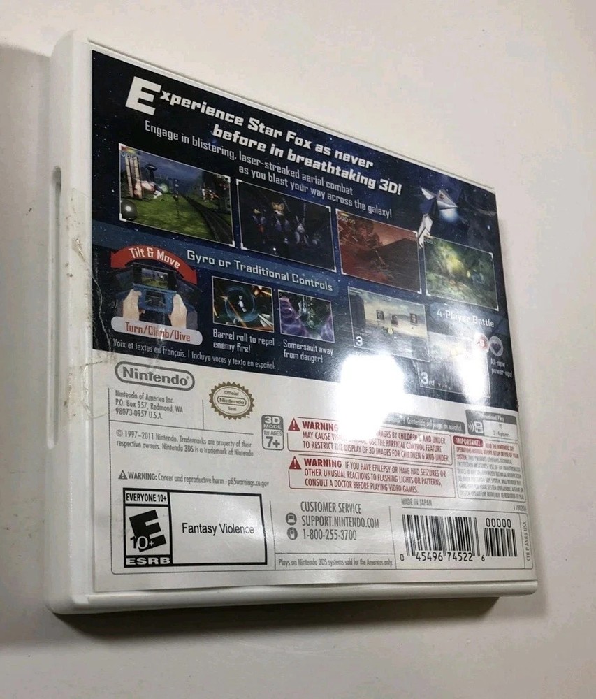CASE ONLY NO GAME: Star Fox 64 (Nintendo 3DS) PLEASE READ
