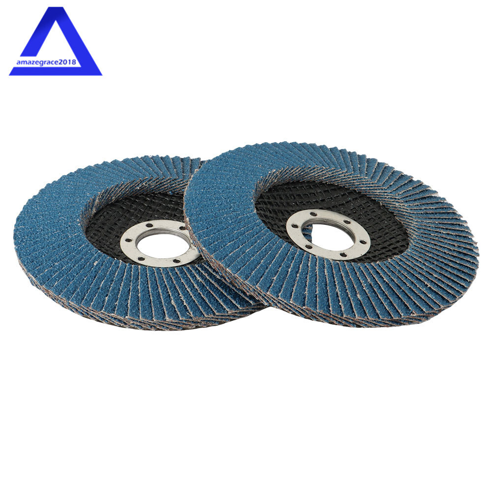 10×Premium Zirconia Flap Disc / Wheel Angle Grinder Sanding Disk 5" 125mm 40Grit