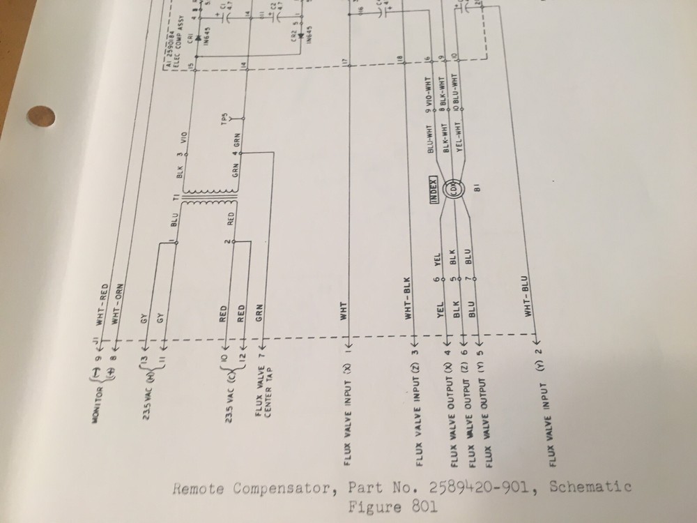 Sperry Remote Compensator 2589420-901 Schematic