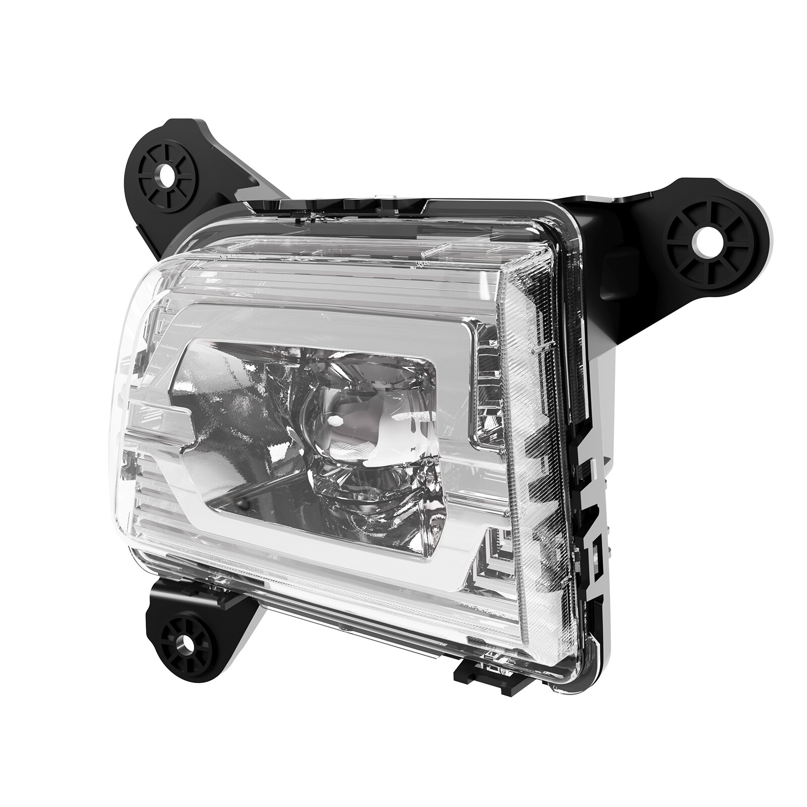 Pair Fog Lights Clear LED DRL w/ Wiring For 2019-2021 2022 Chevy Silverado 1500