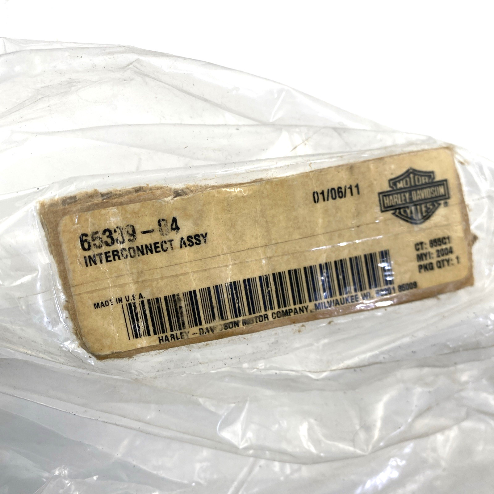 oem Harley 65339-04 Exhaust Interconnect Mount Bracket 04-13 Sportster 48 72 883