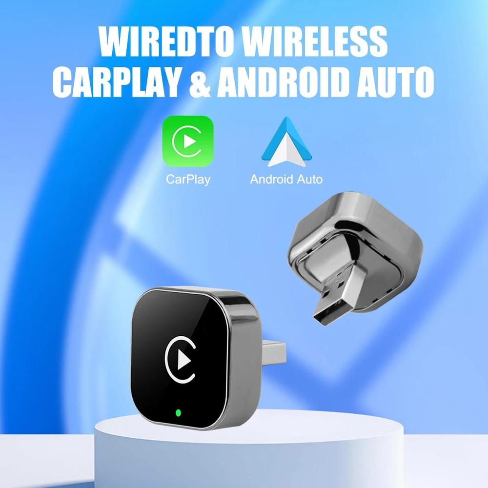 USB Auto Wireless CarPlay Adapter For Apple Android Wireless Dongle Plug ＆ Play
