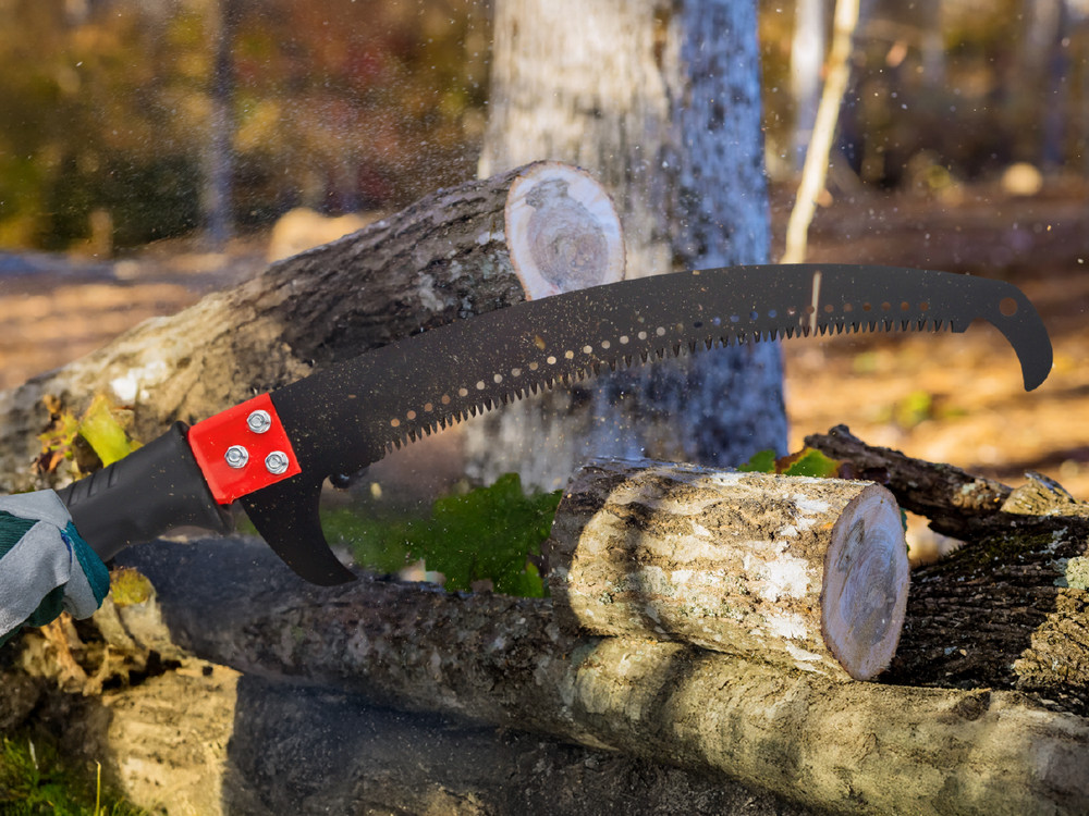 24ft Manual Pole Saw, Lightweight Tree Trimmers Long Handle Pruner Set