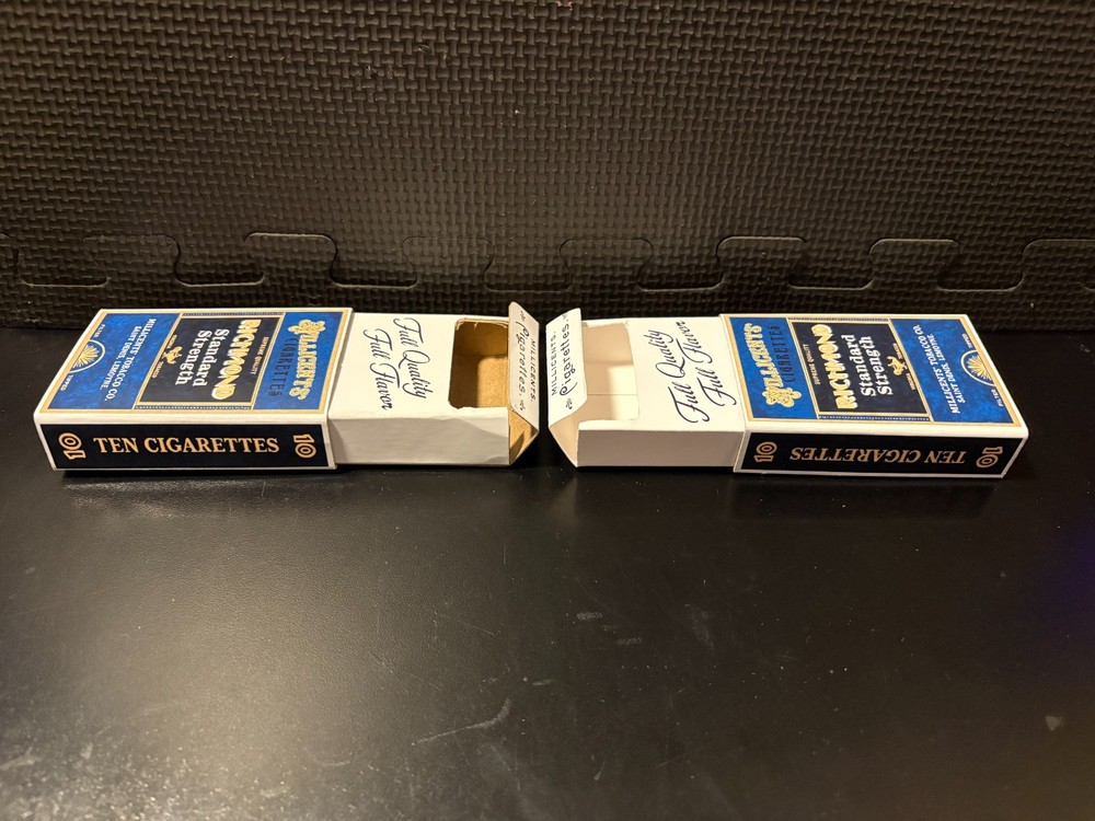 Millicent Cigarette packs from Red Dead Redemption - 2 empty custom design boxes