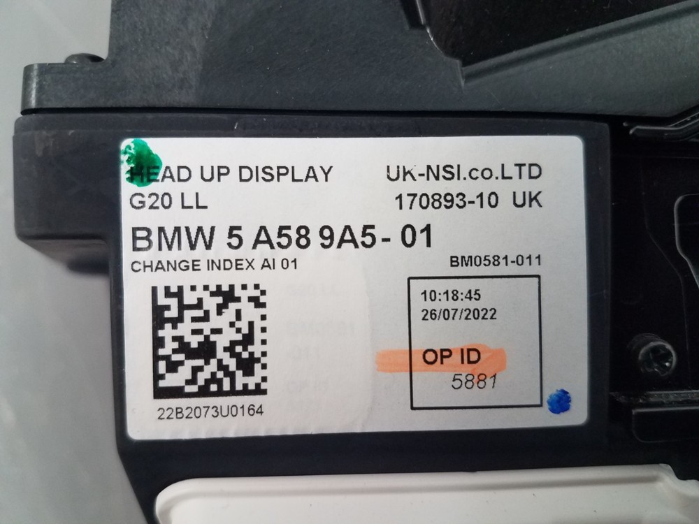 2023 BMW M3 Comp xDrive G80 Head Up Display Projector - * #8965 E1
