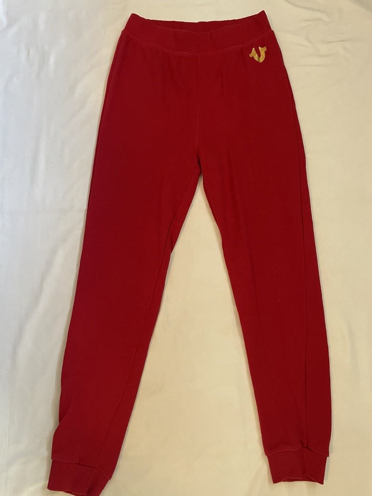 red true religion sweatpants