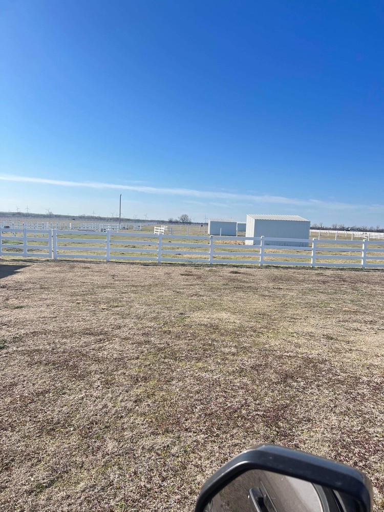 White Vinyl Split Rail Fence