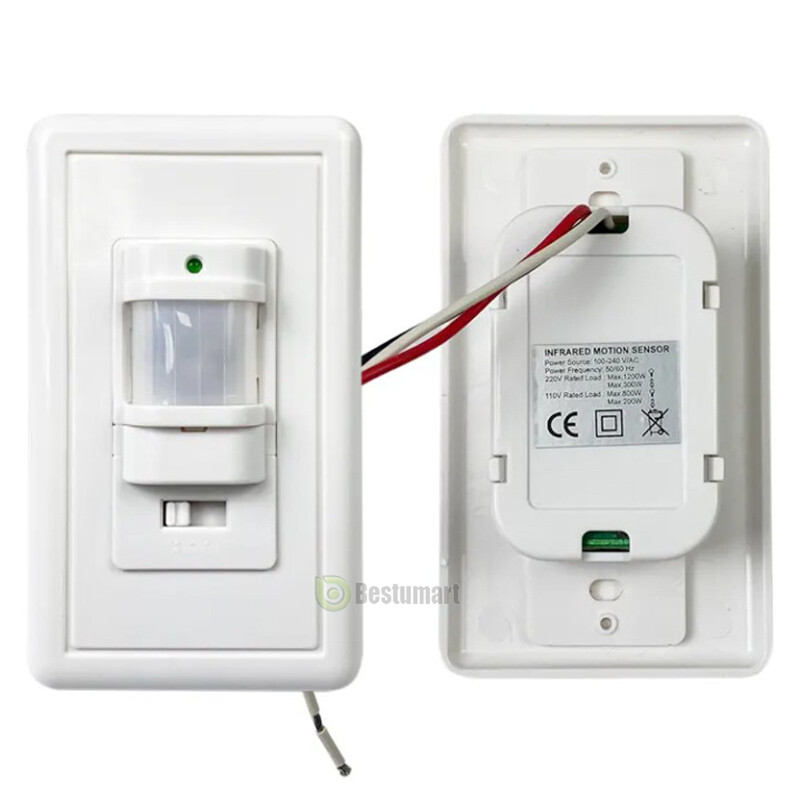 Lot Auto On/Off Security Motion Sensor Switch Infrared PIR Occupancy Wall Light