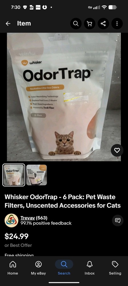 Odor Trap Neutralizes. Liter Box odors.