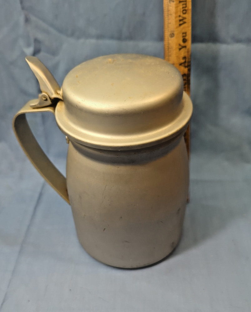 Vintage 1941  WWII US Army Aluminum Creamer/Pitcher    w/ insert AGM & Co.