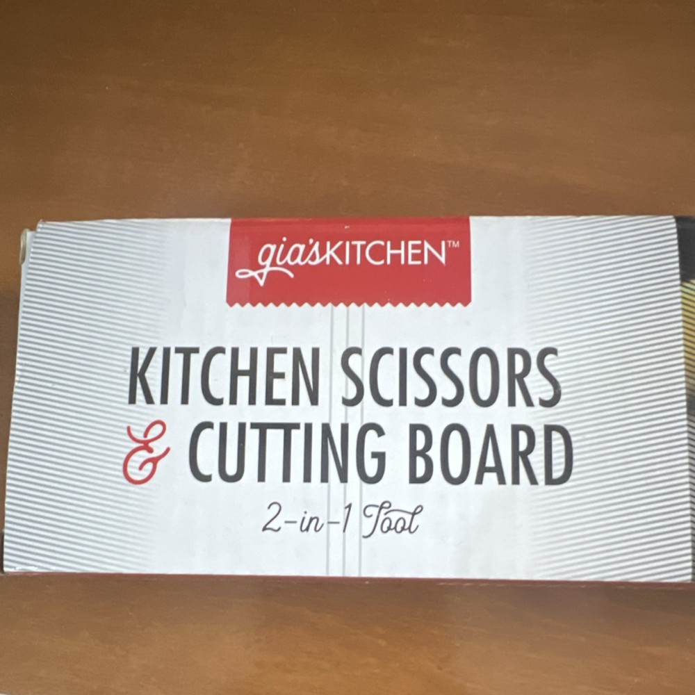giasKITCHEN Kitchen Shears 2-in-1 Tool, BPA Free, Locking Safety Hinge, NEW