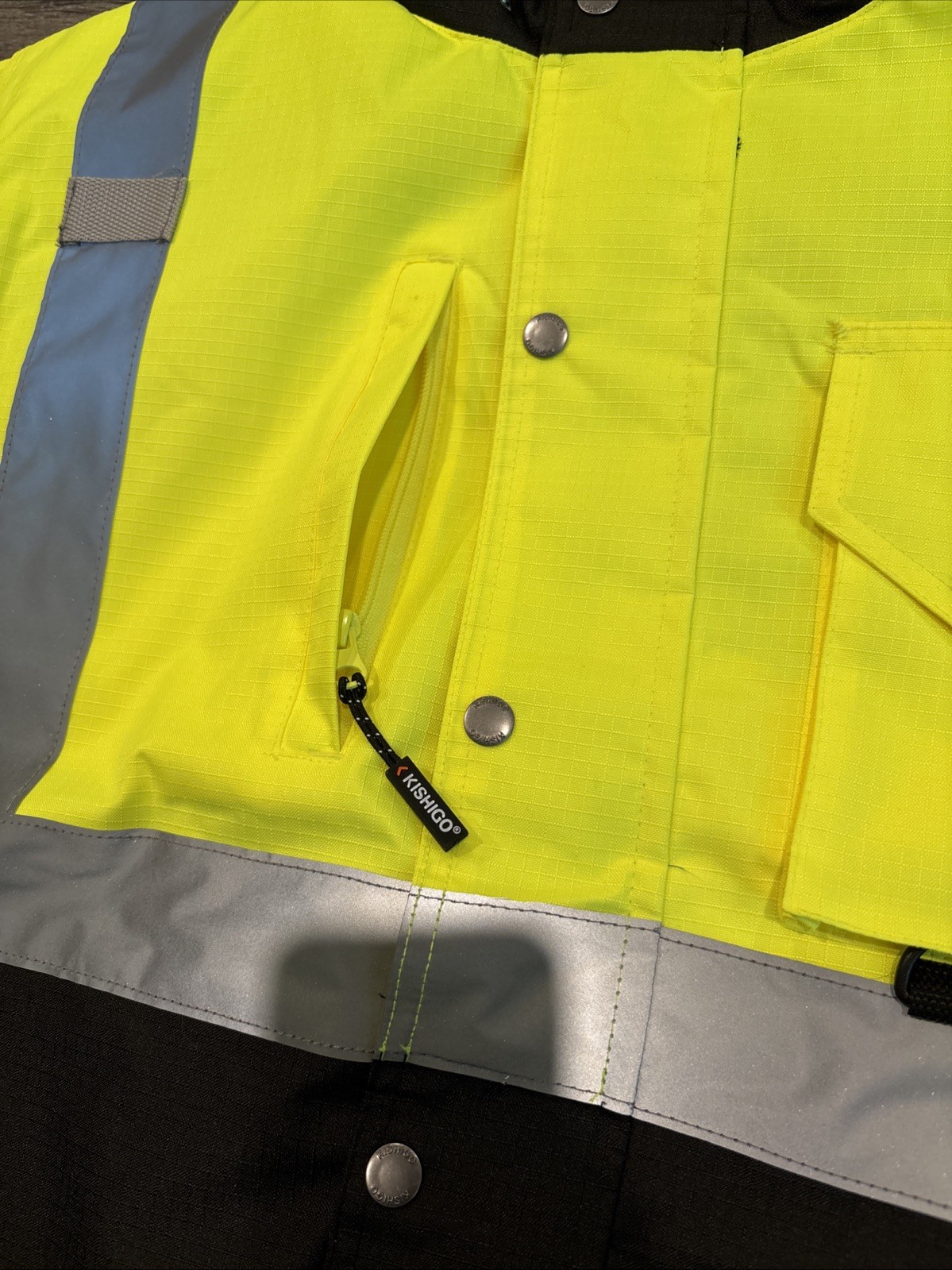 HIGH VISIBILITY INSULATED HI VIS REFLECTIVE ROAD WORK SAFETY BOMBER JACKET COAT
