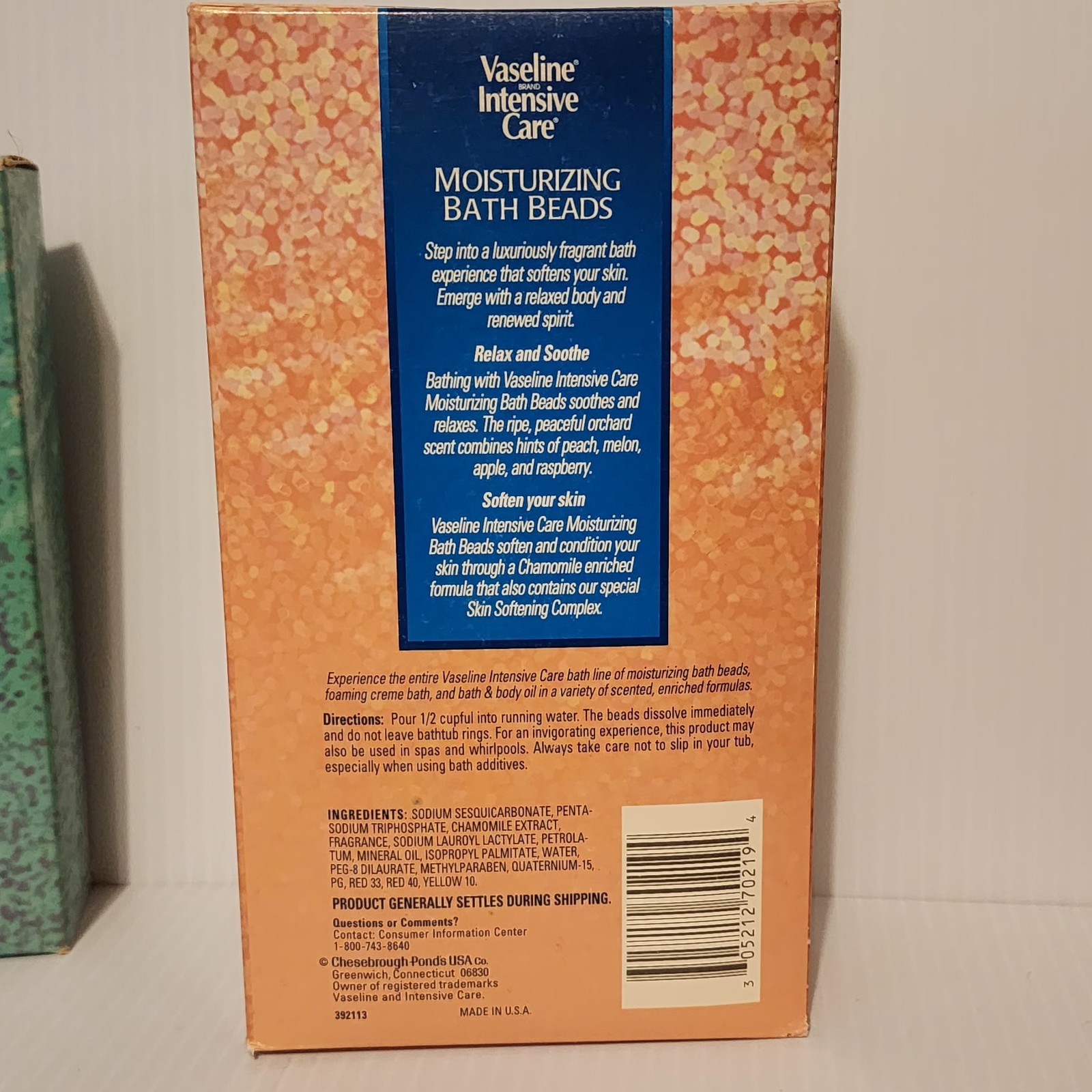 Vaseline Intensive Care Moisturizing Bath Beads PETAL GARDEN ORCHARD Lot Of 3