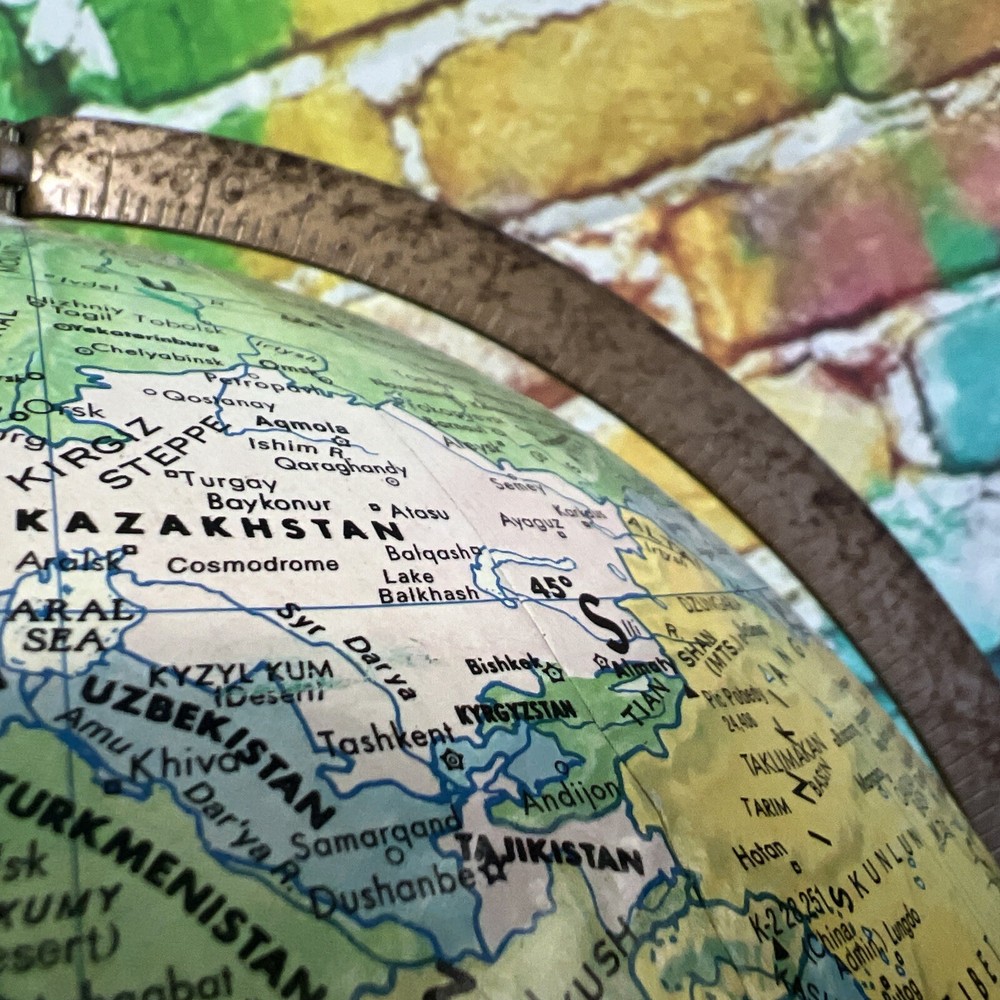 Vintage 12" Globemaster Floor Stand Globe