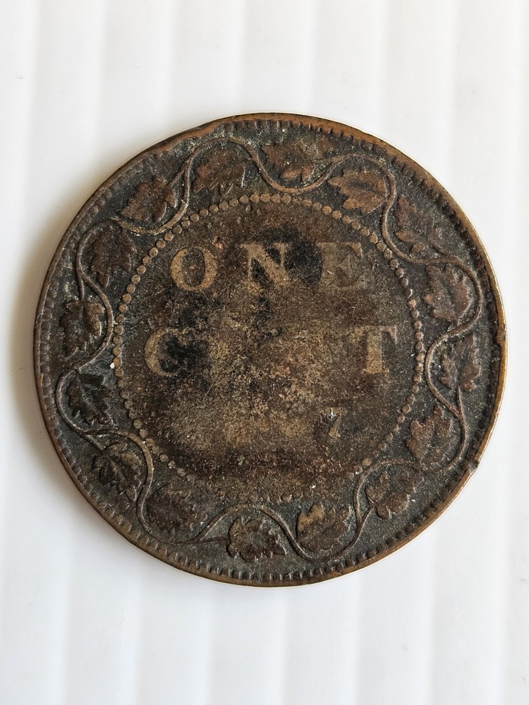 1907 Canada Large Cent Penny Weak Date FREE S&H!