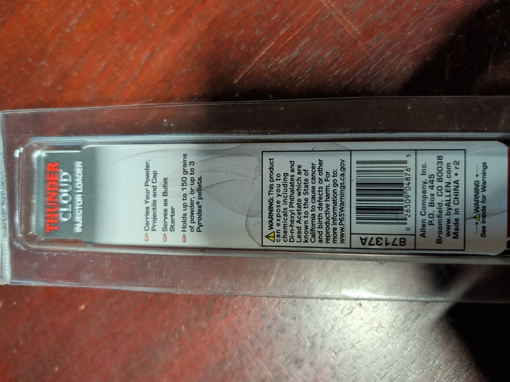 Allen Thunder Cloud Injector Loader (87137A) BULLET STARTER