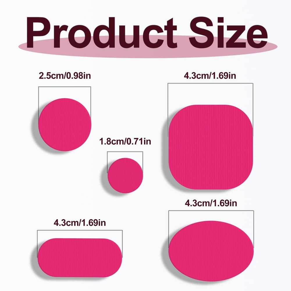 45PCS Down Jacket Repair Patch for Puffer Jackets Three Sizes, Pre-Cut-Rose
