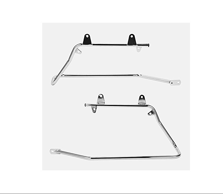 Chrome Saddlebag Support Conversion Bracket kit For Harley Heritage Softail 84-1
