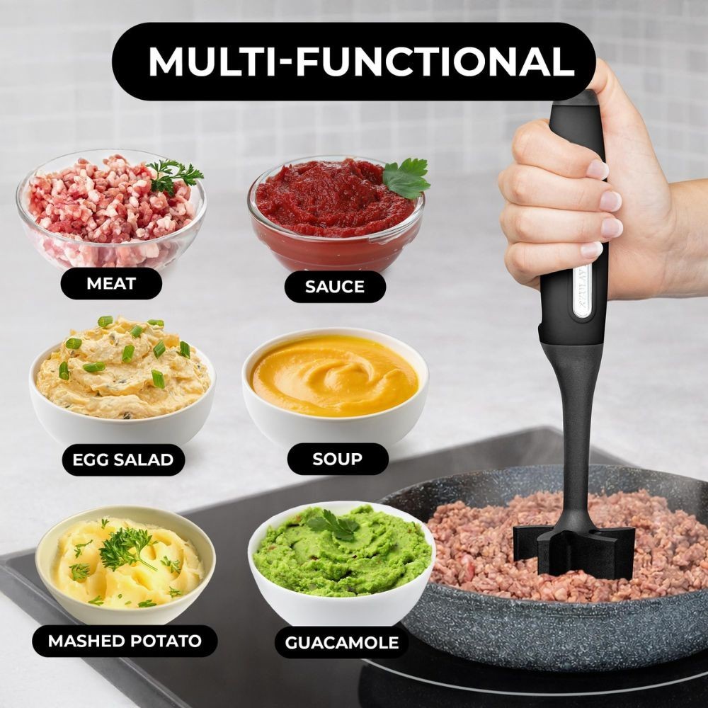 Meat Chopper & Hamburger Smasher – Comfy Grip Handle