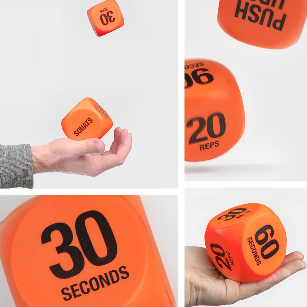 Exercise Dice - Workout Dice Game for Cardio, HIIT Training and Exercise Classes