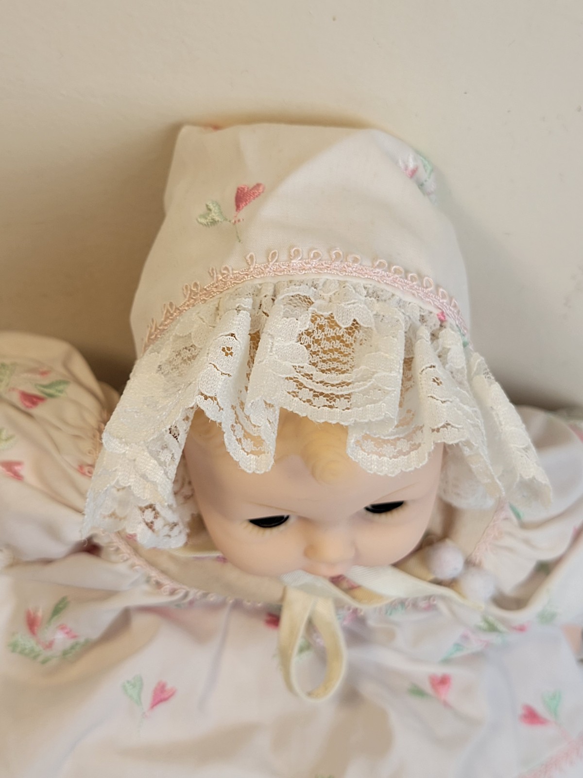 Vtg Madame Alexander Huggable Huggums Baby Doll 70s 75th Anniv Sleepy Eyes