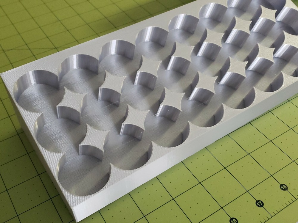 24 Bottle Paint Rack Tray 3D Printed Plastic Storage Organizer for 2oz Bottle