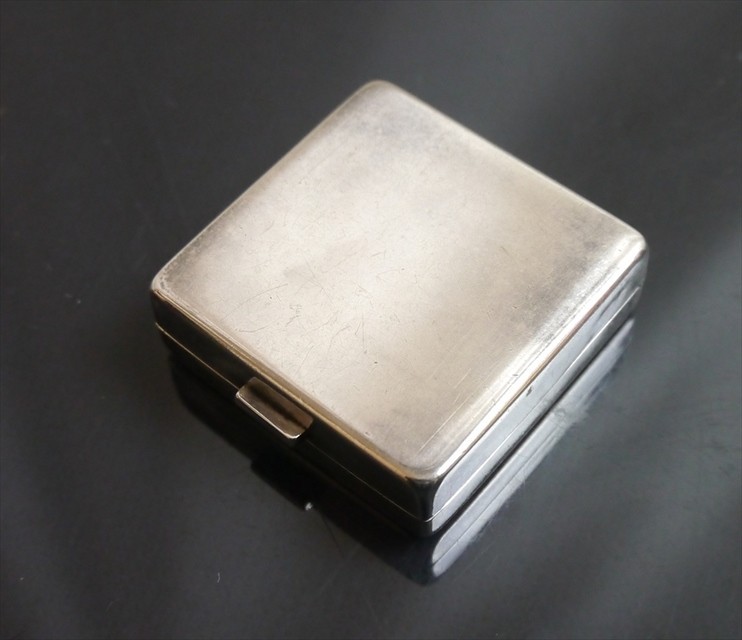 Authentic GUCCI Pill case Accessory case Sterling Silver #8795